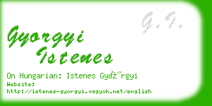 gyorgyi istenes business card